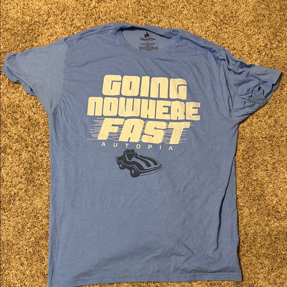 Disney Light Blue 'Going Nowhere Fast' Graphic Tee